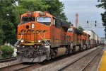 Intermodal races west as it approaches the station